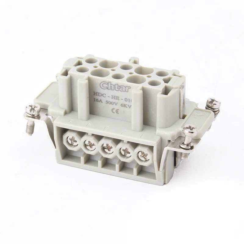 M/F 10-pins connector voor zwaar gebruik