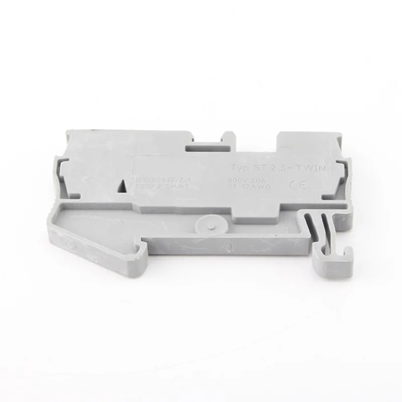 ST2.5 TWIN veer Din Rail-aansluitblok